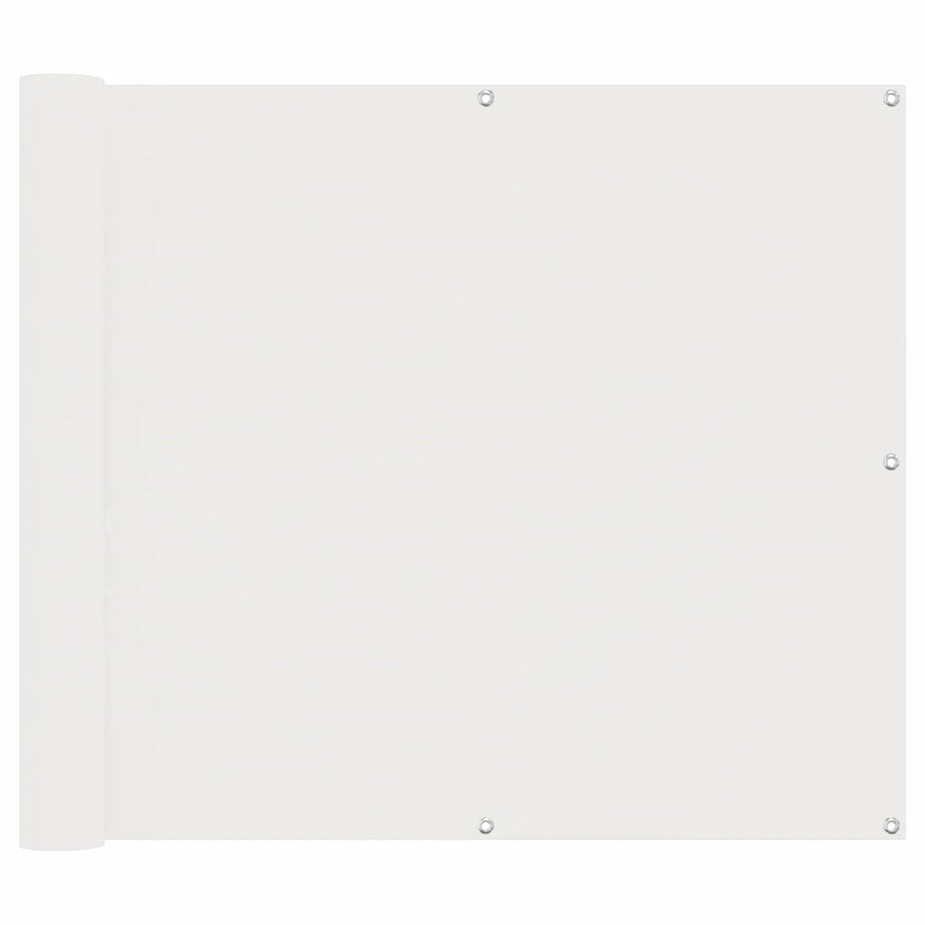 Schermo da balcone Bianco 100 x 400 cm Tessuto Oxford