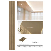Trade Shop - Pannello Decorativo 3d Effetto Rovere 122x290 Cm Doghe Verticali In Ps -