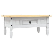 Tavolino CaffÃ© Pino Messicano Corona Range Bianco 100x60x45cm cod mxl 14355