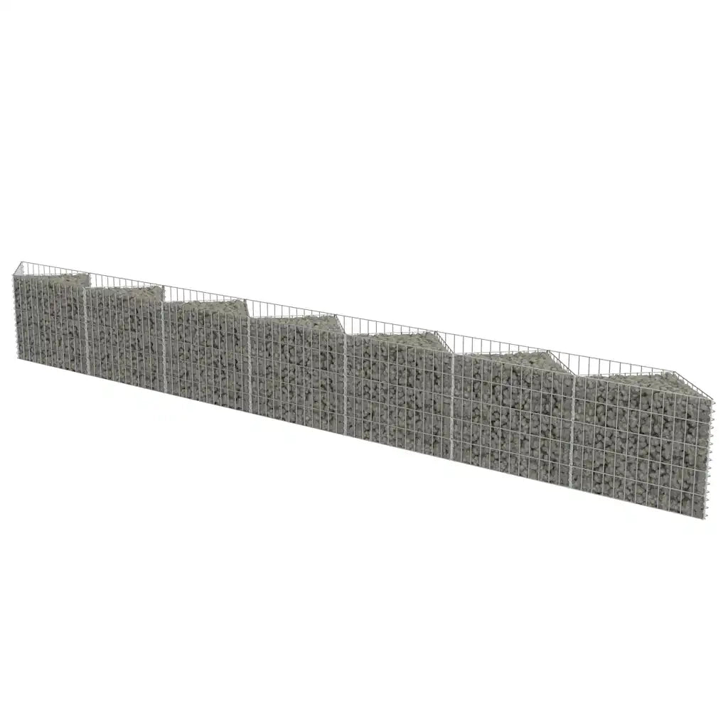 Gabbione in Acciaio Zincato 450x30x50 cm 143572