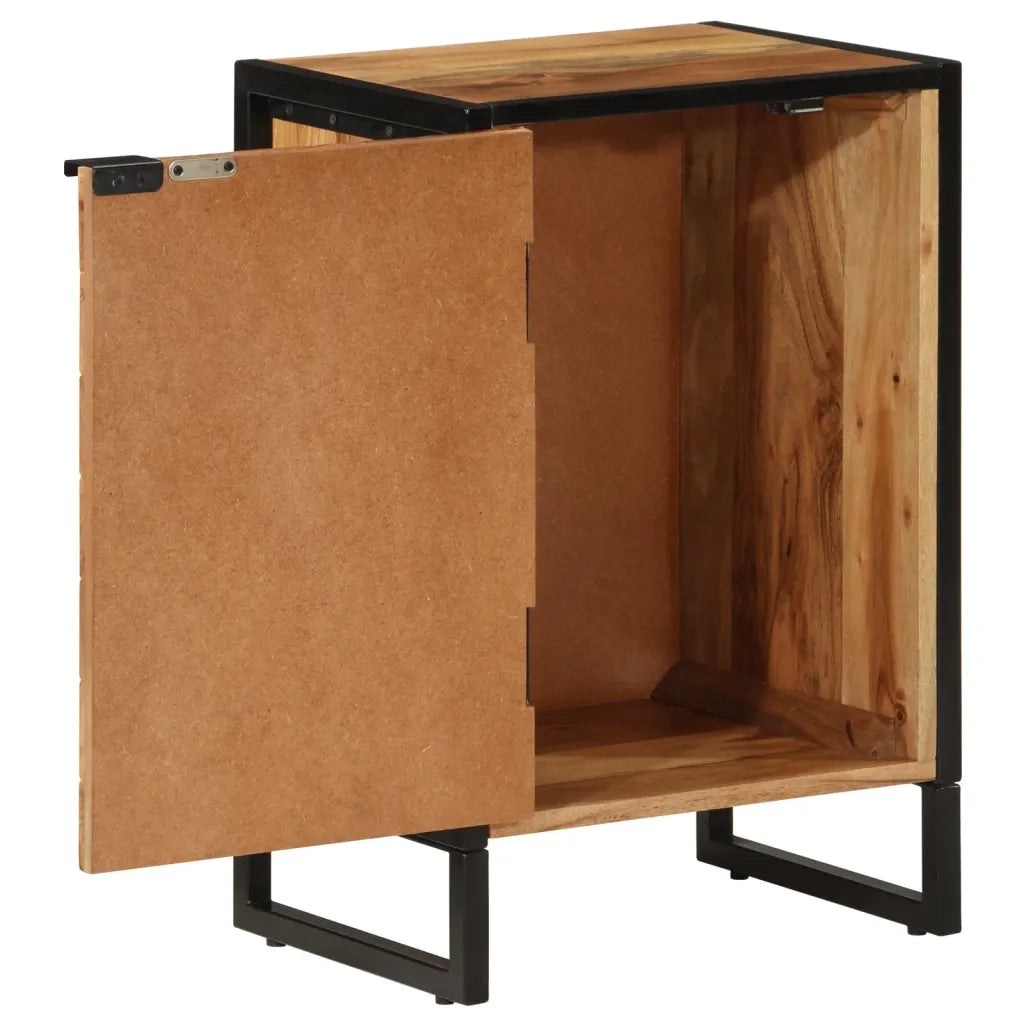 Mobile da Bagno 40x30x60 cm in Legno Massello di Acacia e Ferro 372748