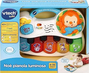 VTech Noè Pianola Luminosa, Strumento Musicale Bambino con Giochi, Gioco per Neonati con Tanti Strumenti, Pianoforte per