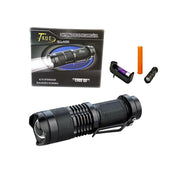 Trade Shop - Mini Torcia Lampada Impermeabile Led Cree Luce Bianca Ricaricabile Zoom 5000 Lm -