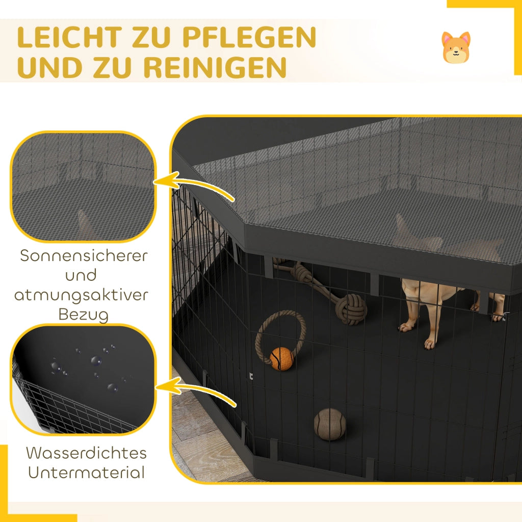 Recinto per Cani ¨C Minimal ¨C Grigio 8 Panelli 2.5 m2
