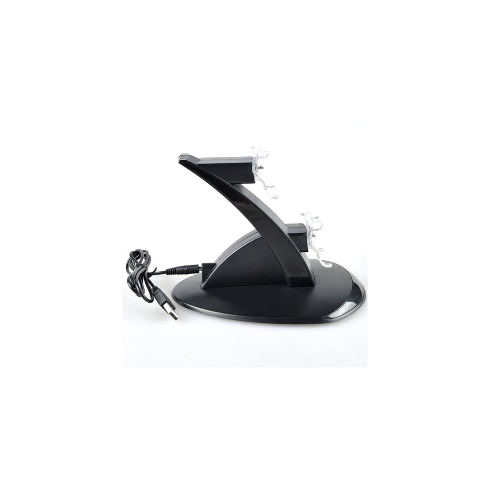Trade Shop - Doppio Caricatore Joypad Playstation 4 Controller Ps4 Dualshock 2 Micro Usb -