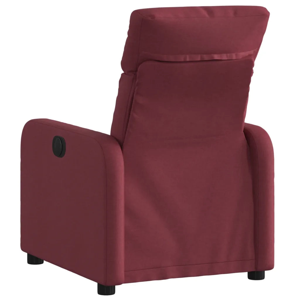 Divano Sedia-Poltrona Reclinabile in Tessuto Rosso Vino 563231