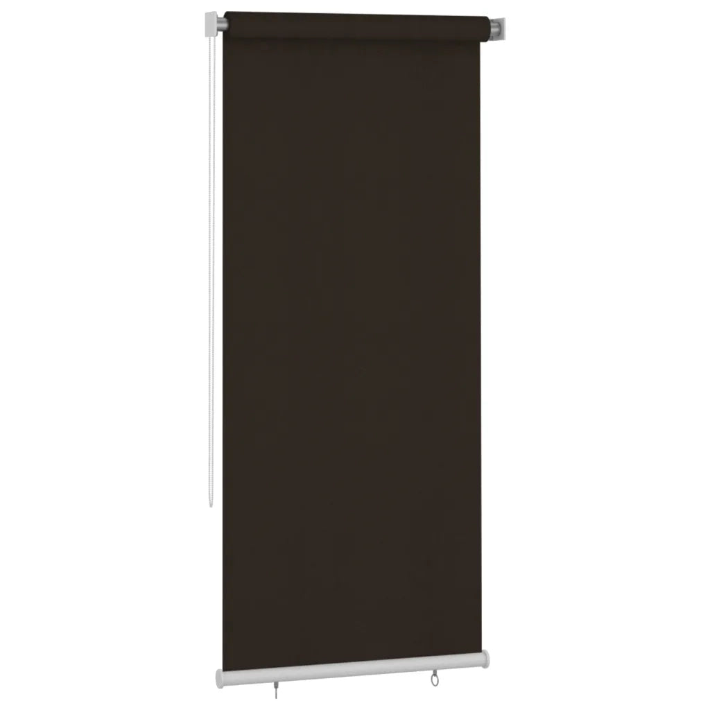 vidaXL Tenda a Rullo per Esterni 100x230 cm Marrone HDPE