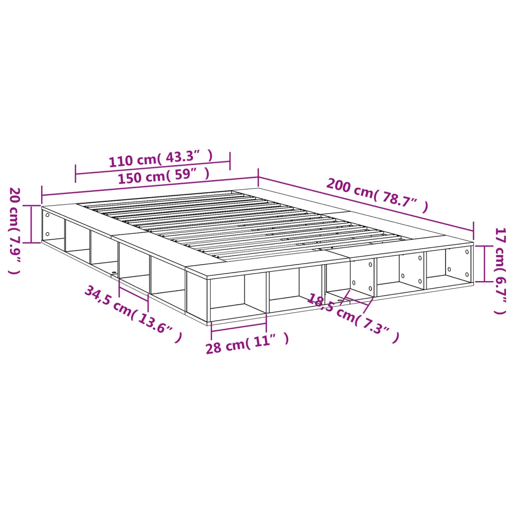 Giroletto Bianco 150x200 cm in Legno Multistrato 3280468