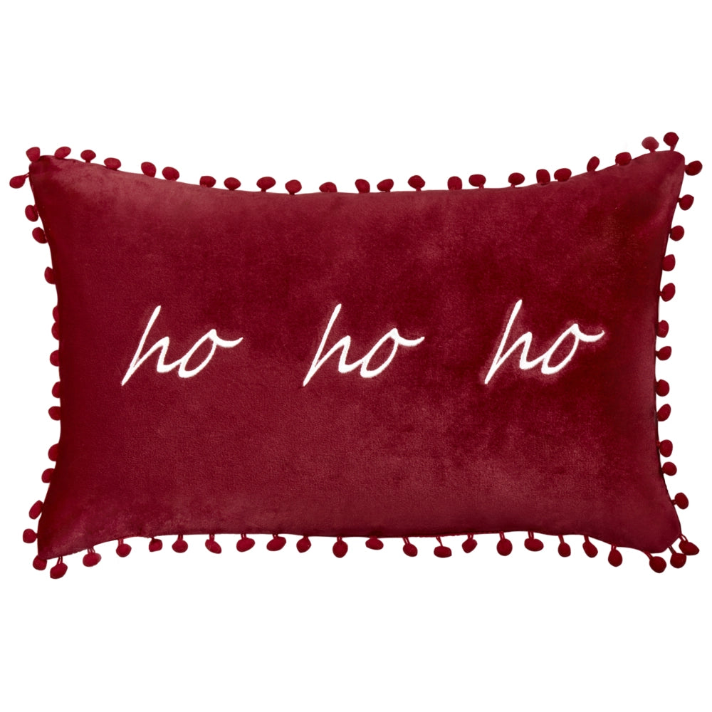 Set di 2 cuscini sparpagliati in tessuto di velluto rosso per la decorazione natalizia 30 x 50 cm Accessorio per la decorazione