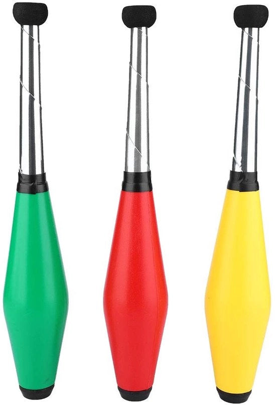 Kit di Jongleria da 3 pezzi - Resistente - Giocattolo di allenamento - Attrezzi da circo - Esterno - Materiale duraturo PE/EVA - Bastoni da jongleria
