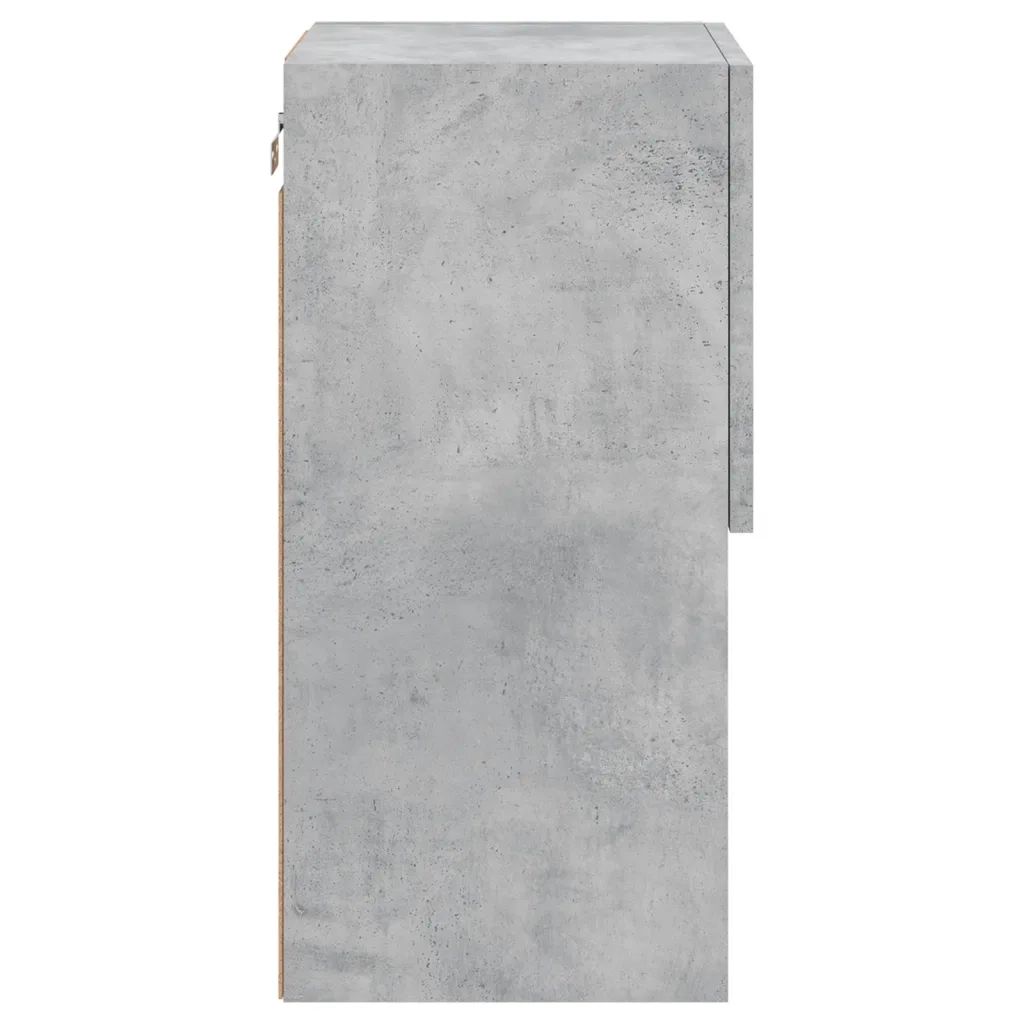 Mobili TV con Luci LED 2pz Grigio Cemento 30,5x30x60 cm 836994