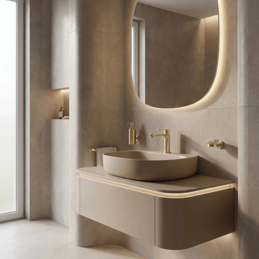 Rubinetto Da Bagno Rea Logan Brush Gold