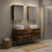 Set di mobili per il bagno 5 pcs Rovere Fumo 3407035