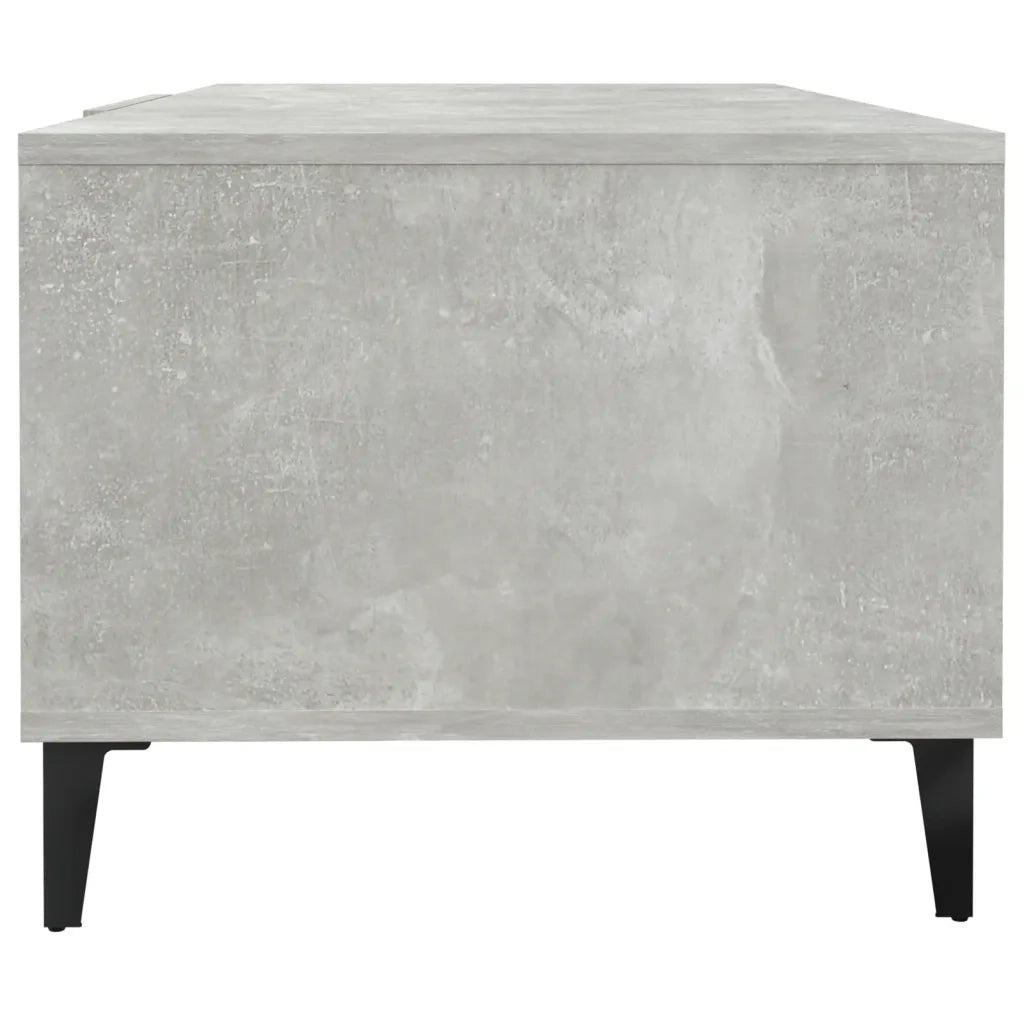 Tavolino salotto | Tavolino da caff¨¨ | Tavolino da Soggiorno Grigio Cemento 102x50x40 cm Legno Multistrato