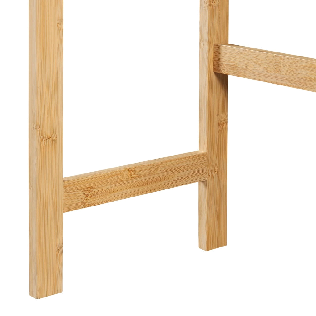 Scaffale dal design senza tempo per soggiorno camera da letto o bagno 158 x 60 x 26 cm bambù naturale 03_0011187