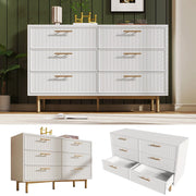 Cassettiera 6 Cassetti ¨C MINIMAL ¨C Bianco, 120x40x75 cm