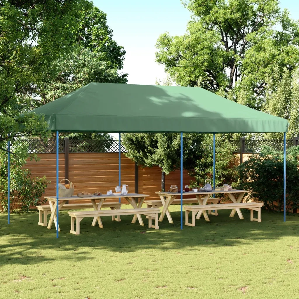 Tenda da Festa Pieghevole Pop-Up Verde 580x292x315 cm 4004936
