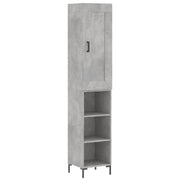 Buffet credenza cassettiera armadio mobile contenitore organizer cucina soggiorno salotto alto 34,5 x 34 x 180 cm legno ingegnerizzato grigio 02_0034301