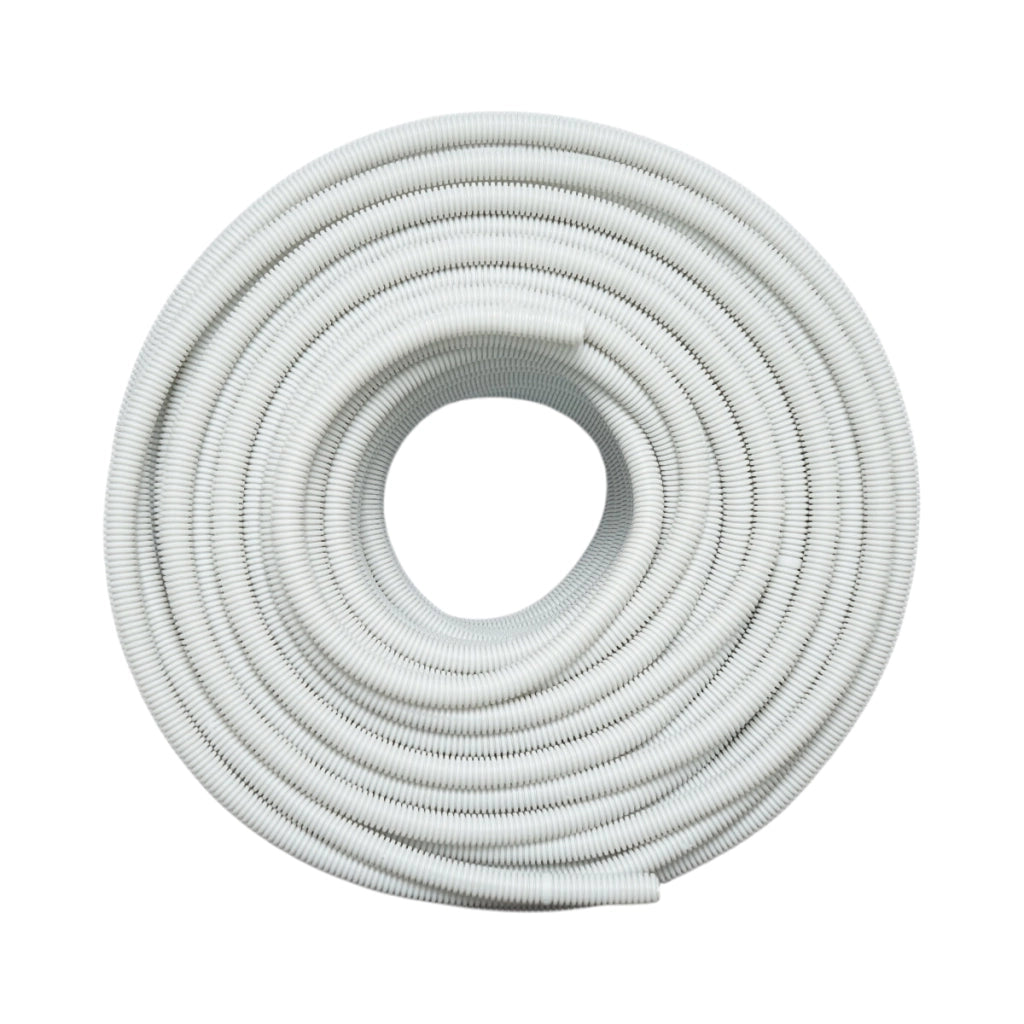 Tubo Corrugato 16mm Senza Tirafilo, polietilene HDPE 750N grigio 100m/rotolo