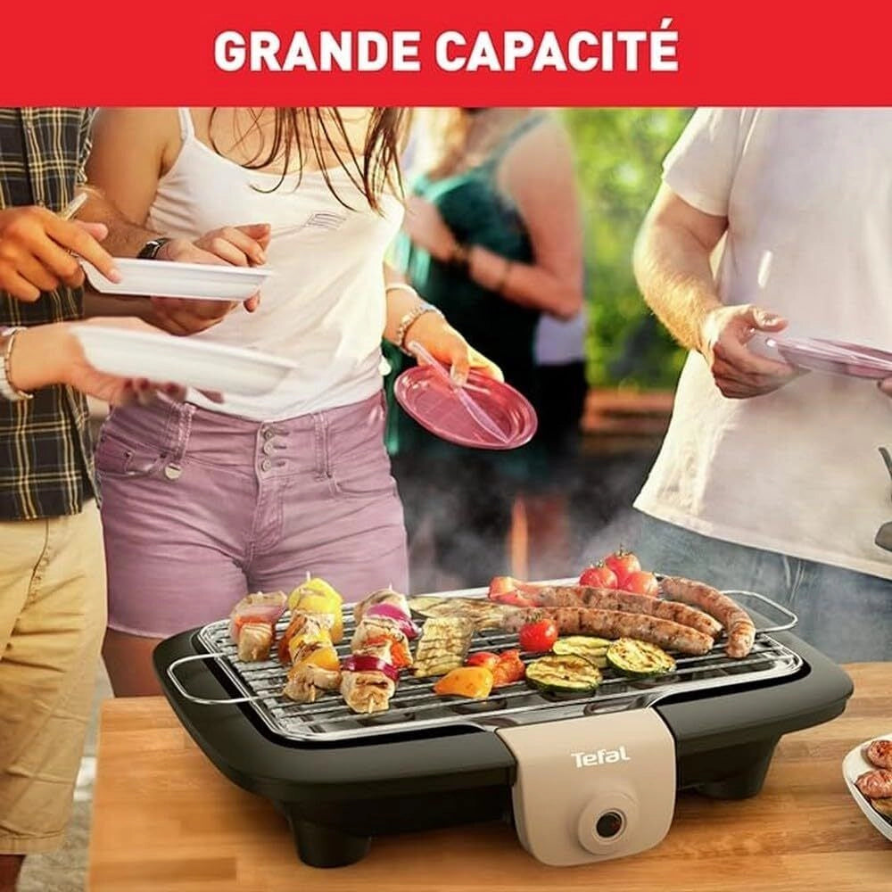 Tefal BG90C814 EasyGrill Griglia Elettrica da Tavolo 2300 W 870 cm² colore Nero
