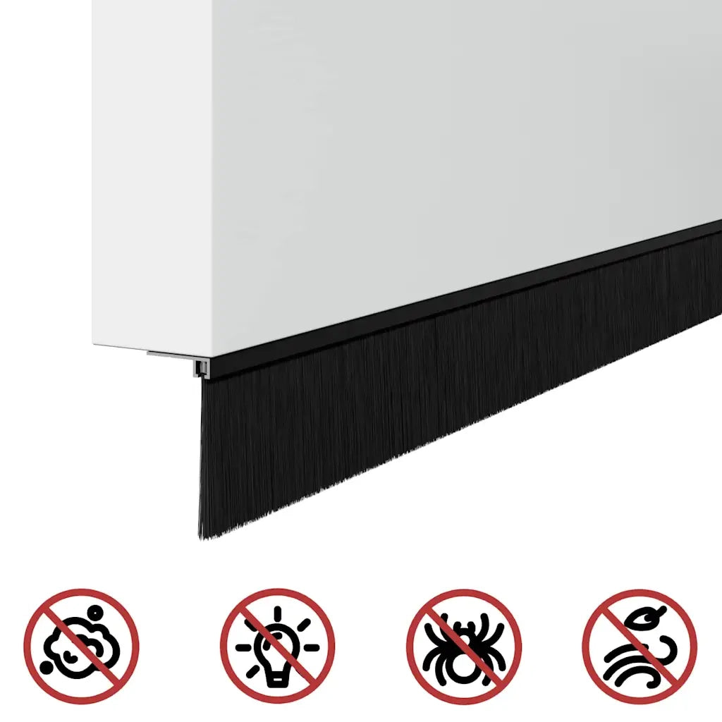 Spazzole per porte autoadesive 2 pz Nero 100 cm CFW7003861