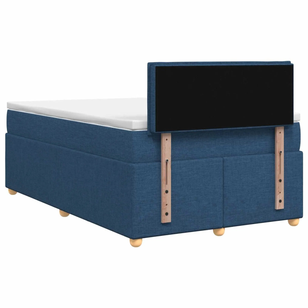 Letto box spring con materasso Blu 120 x 190 cm Tessuto 3450908