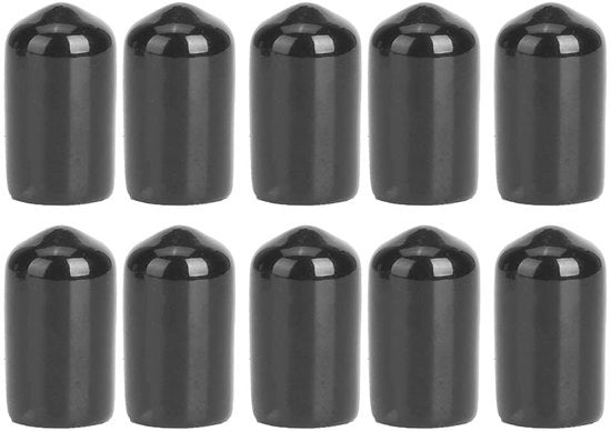 Accessori per Biliardo - Asta per Keu-tip - 10 Pezzi - Gomma - Accessorio per Snooker - 10 mm - Protezione contro Polvere e Danni - Protezione per Keu