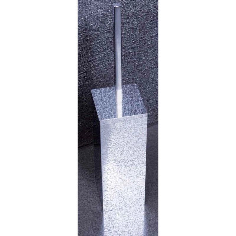 Scopino WC a muro PLAZA cromato 8,5x8,5x44,5 cm