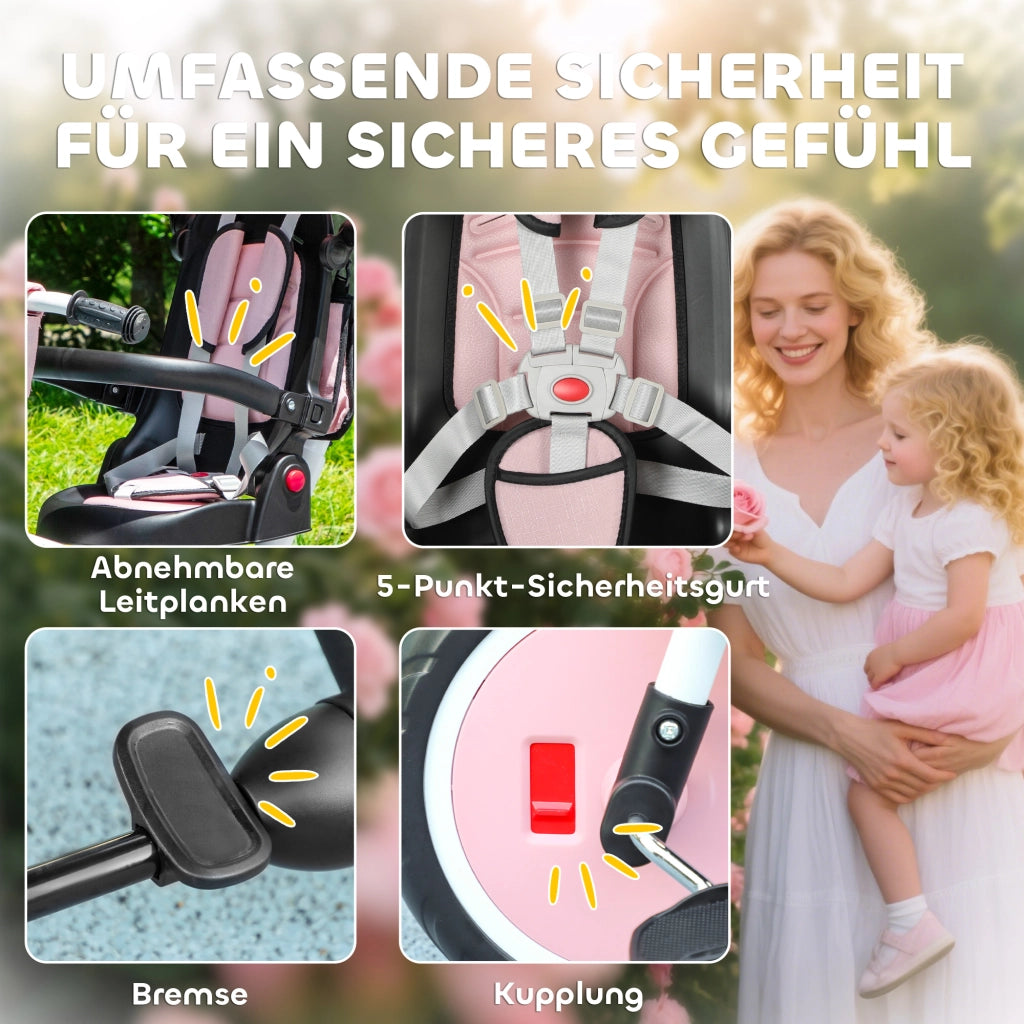 Triciclo Bambini 6 in 1 ¨C Zephmum ¨C Verde