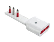 Adattatore Ultrapiatto Serie Spina e Presa 2P + T 16A Rosi Emilia Flat
