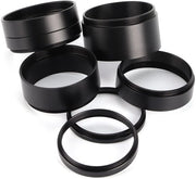 Set di Anelli di Allungamento per Telescopio Fotografico in Alluminio Lega 8 pezzi Nero 3 5 7 10 12 15 20 30mm Adattatore di Lente Accessorio per Telescopio Astronomico