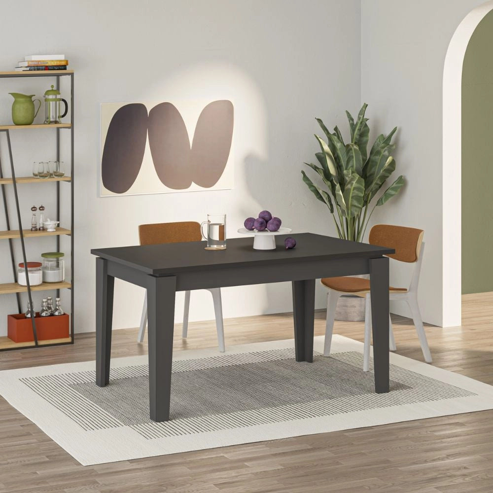 Tavolo allungabile Tolmen 140x80 cm colore antracite