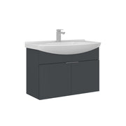 Mobile lavabo "Purus 80" - 80 x 50 x 58 cm - Antracite opaco