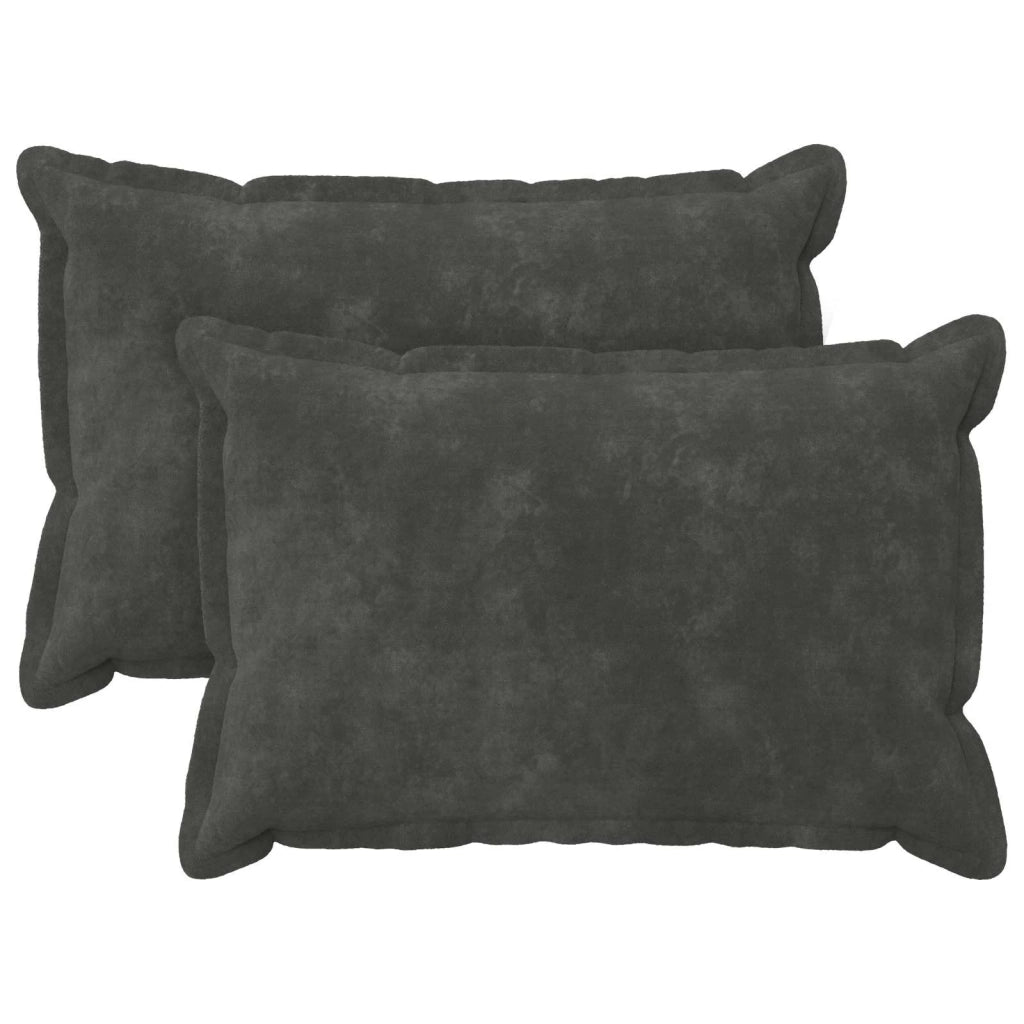 Cuscino con cuscino HOUTEN 2 pz Antracite Fleece in microfibra 935864