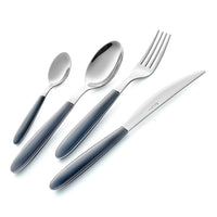 Servizio Set di Posate 24 pezzi in Acciaio Inox Eme Vero Blu 99