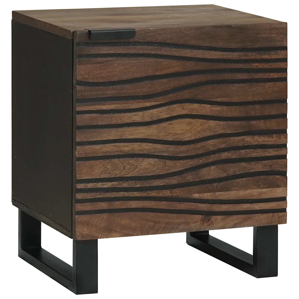 Armadio da Notte Noce 40 x 33 x 46 cm Legno massello di acacia 4018004