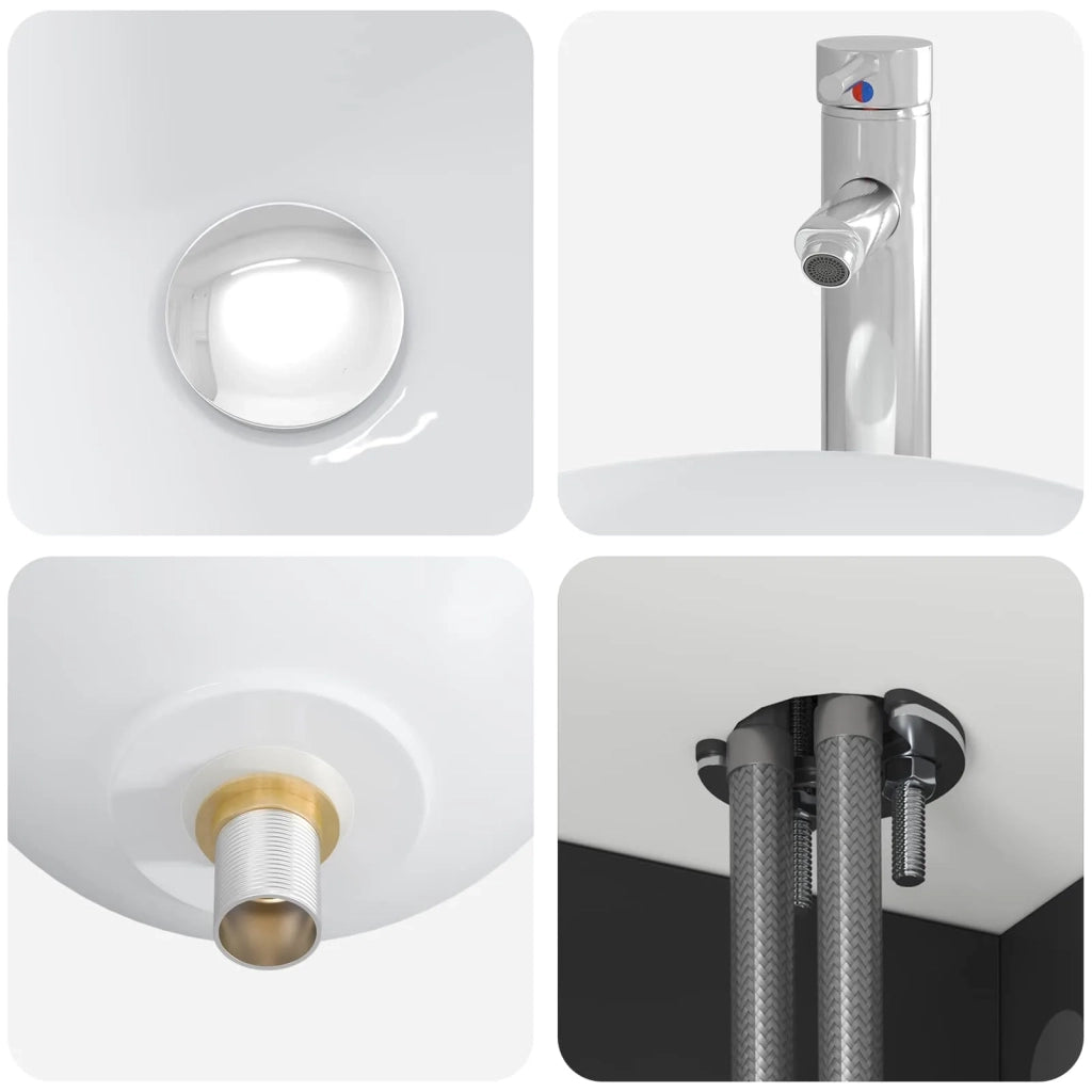 Set di mobili per il bagno 2 pz Nero Legno ingegnerizzato 3404035