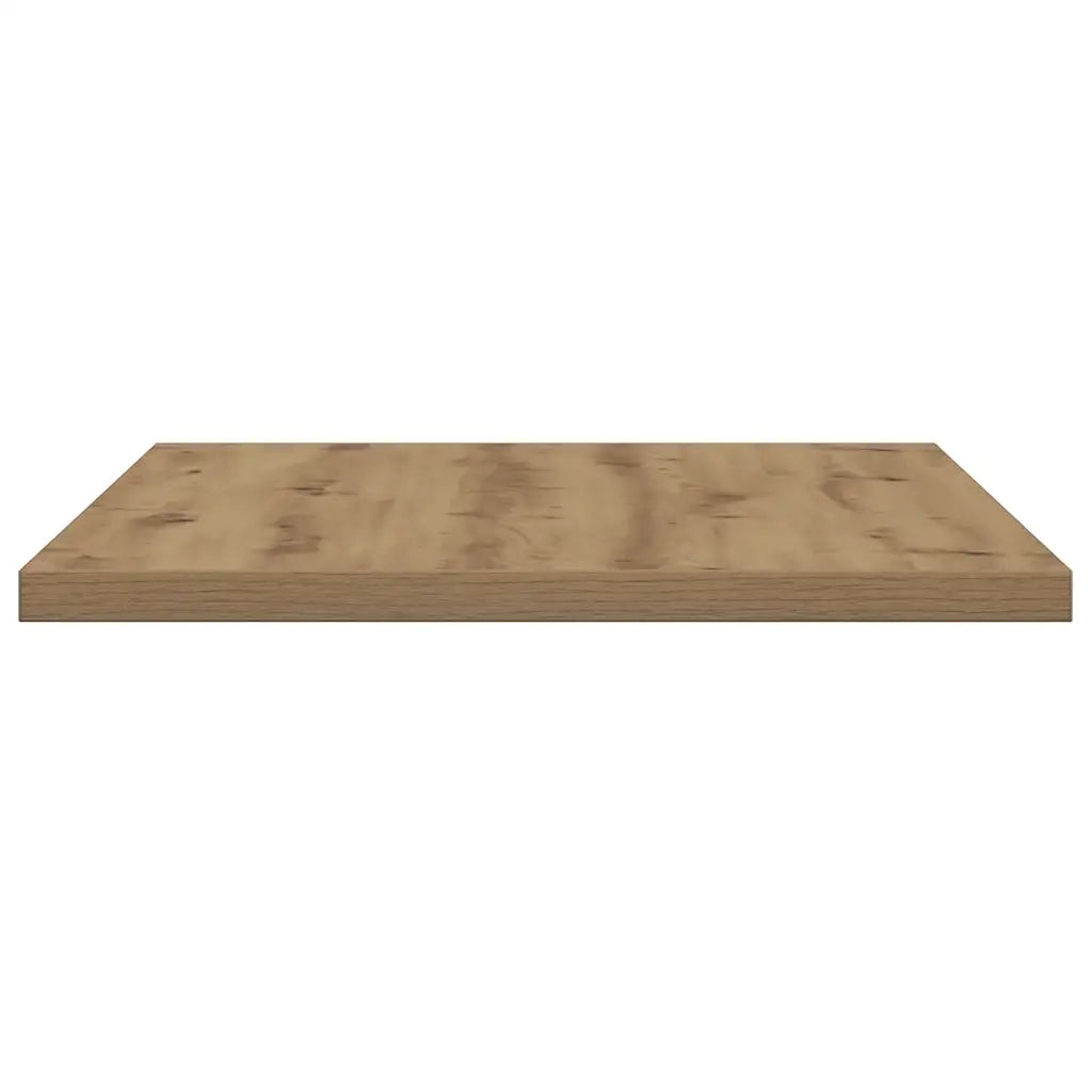 Mensole Parete 4pz Rovere Artigianale 60x30x1,5cm in Truciolato
