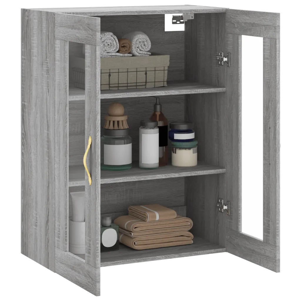 Armadietto a Muro | Mobile a Parete Grigio Sonoma 69,5x34x90 cm