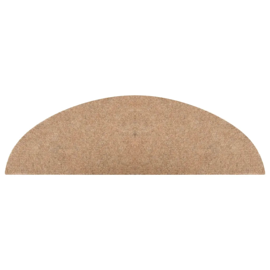 Tappeti Adesivi per Scale 15 pz 56x17x3 cm Beige 136388