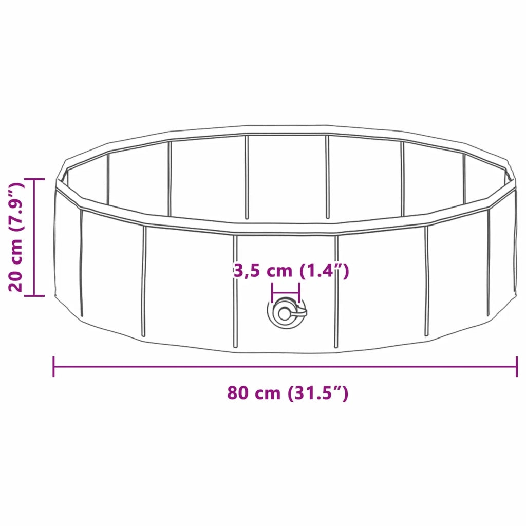 Piscina per bambini Blu ? 80 x 20 cm CFW7523267