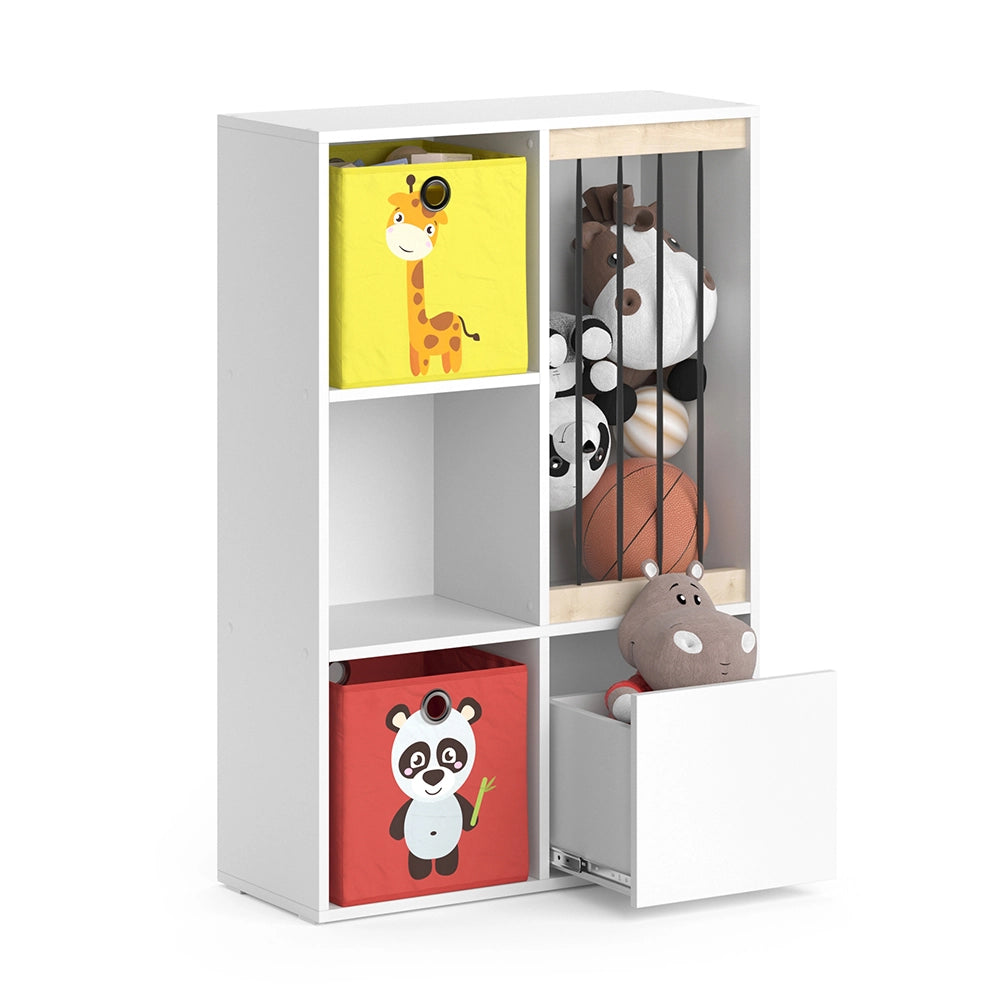 Vicco Libreria bambini Bianco 72 x 107.8 cm con 2 scatole pieghevoli opt.2