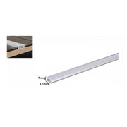 Trade Shop - Profilo In Alluminio Da 2mt Slim Con Copertura Opaca Per Strip Led Strisce Al-02 -