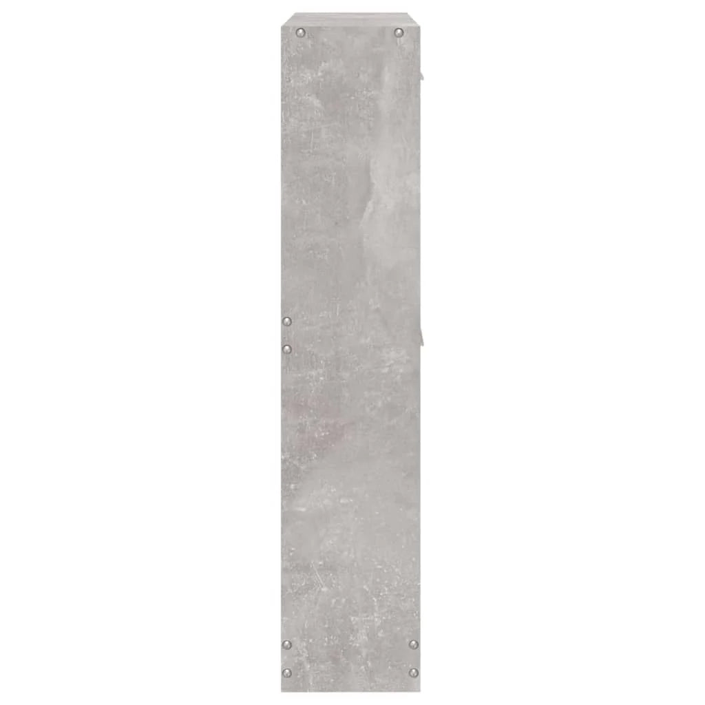 Scarpiera mobiletto portascarpe mobile per ingresso/corridoio/soggiorno 59 x 17 x 81 cm legno ingegnerizzato grigio 02_0021822