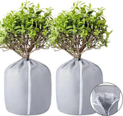 2 pezzi di protezione termica per vaso - 40x35cm sacchetto di protezione per piante - protezione per vasi da fiore con cordino di tiraggio - protezione contro il gelo per vasi da fiore vasi da fiore per piante
