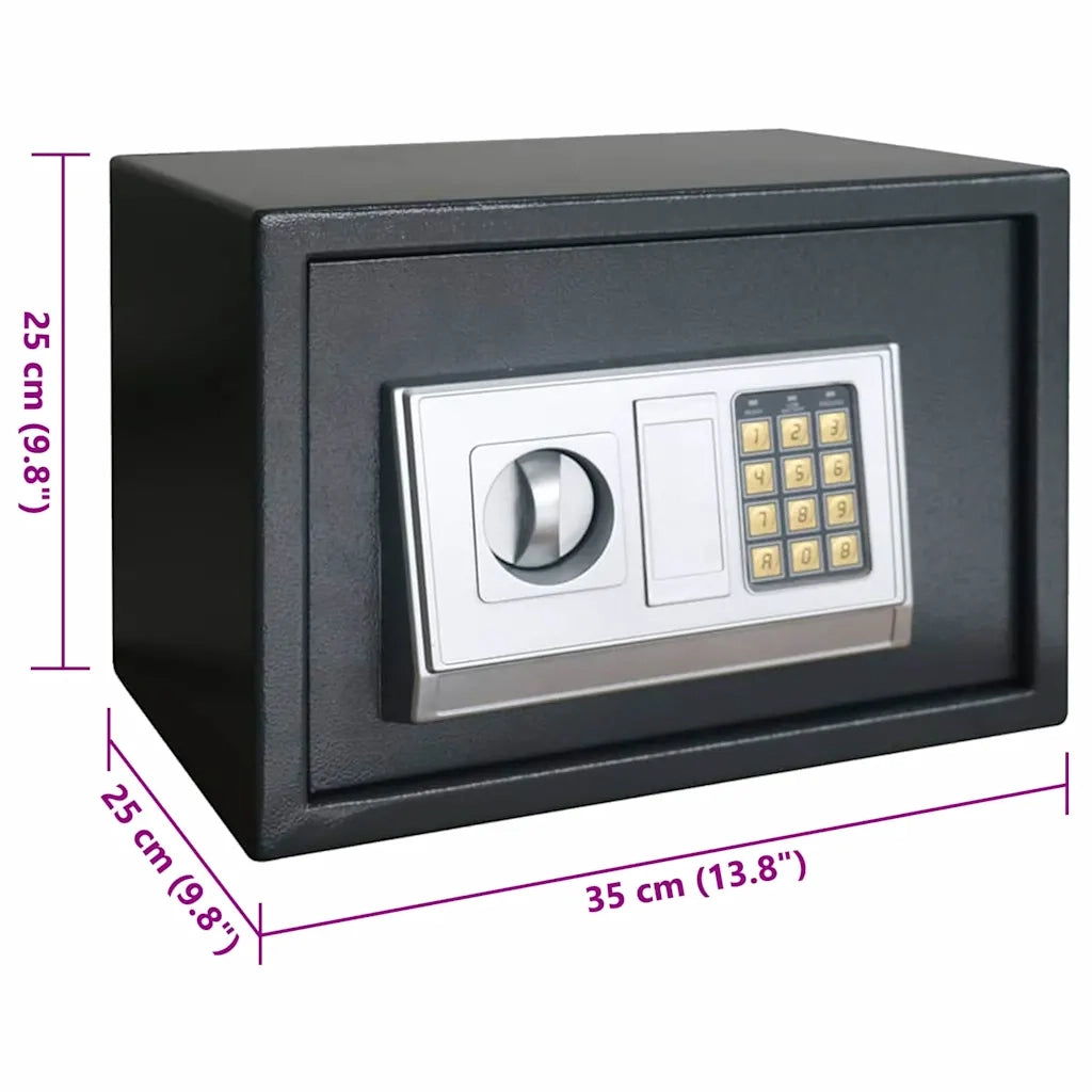 Cassetta di sicurezza digitale Grigio scuro 35 x 25 x 25 cm 42011307
