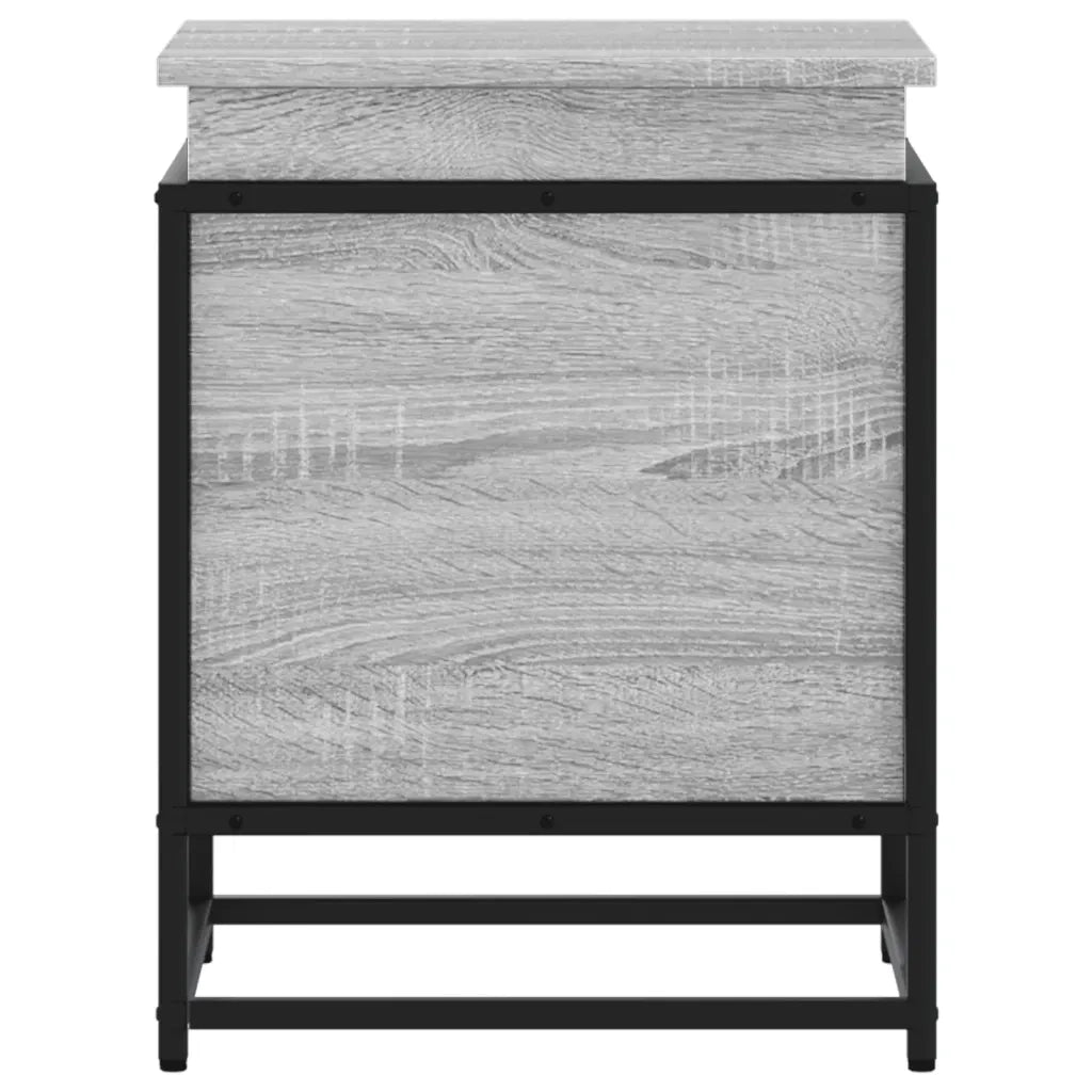 Contenitore con Coperchio Grigio Sonoma 40x40x51,5cm Truciolato 848792