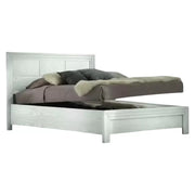 Letto matrimoniale shabby legno bianco frassino con contenitore 185x210x117 - Mobili 2G