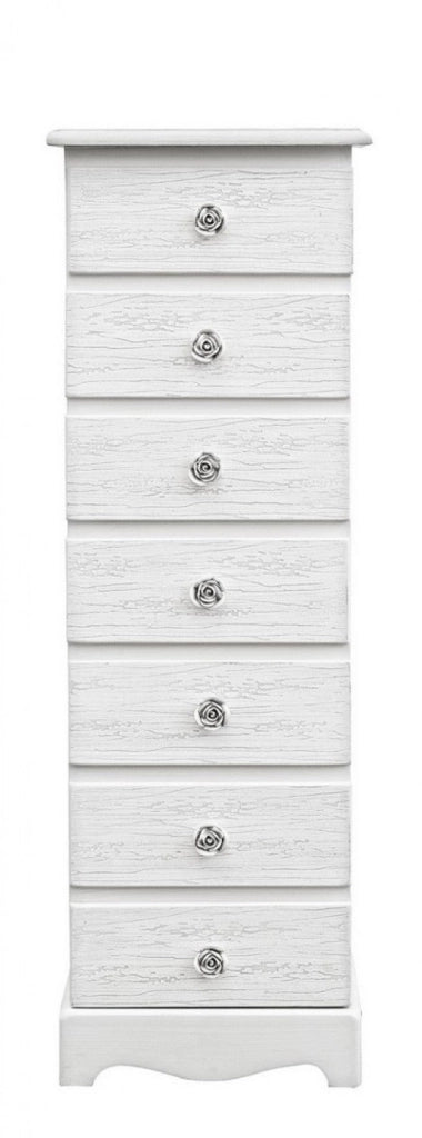 Cassettiera Blanc 7 Cassetti in Legno