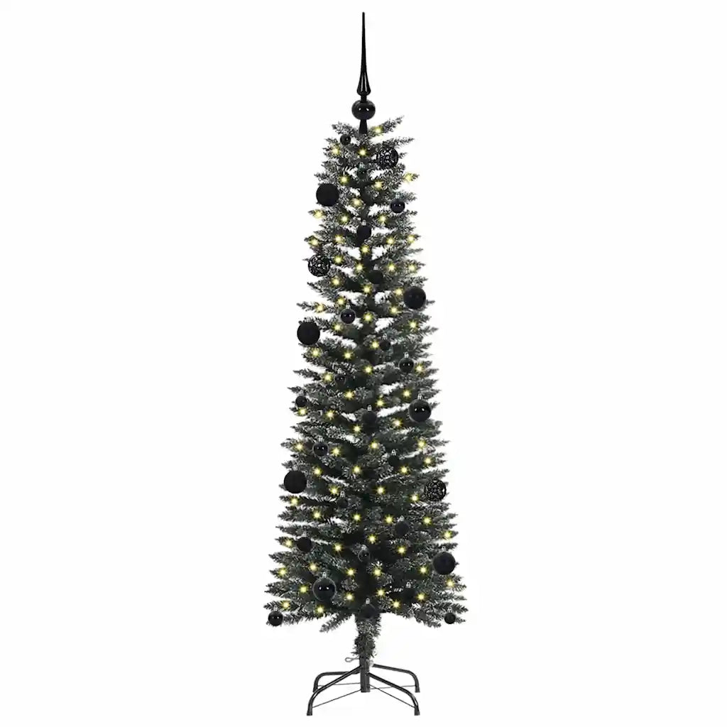 Albero di Natale artificiale con 150 LED Verde 150 cm 3395929
